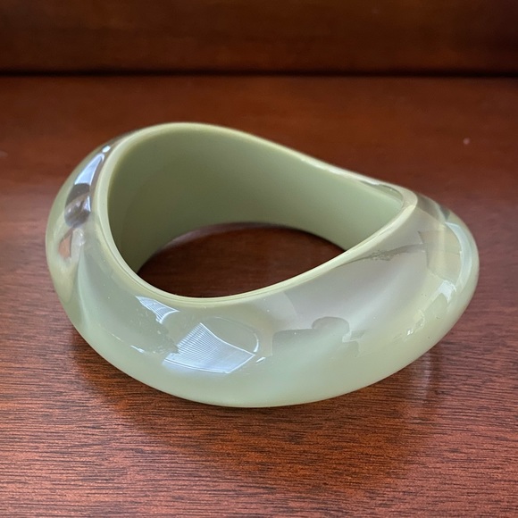 Contemporary Mint Bangle - Picture 2 of 3